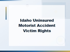 Idaho Uninsured Motorist Accident Victim Rights