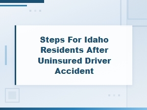 Steps for Idaho Residents After an Uninsured Driver Accident