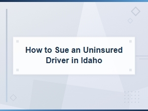 How to Sue an Uninsured Driver in Idaho